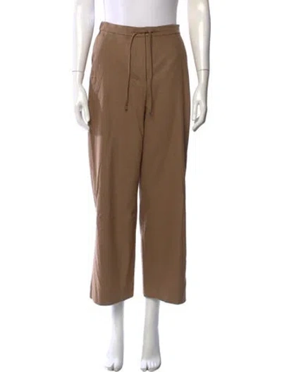 Pre-owned S Max Mara Virgin Wool Wide Leg Pants In Neutrals