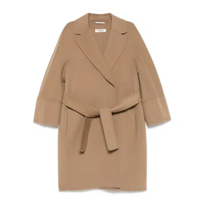 's Max Mara Virgin-wool Coat In Brown