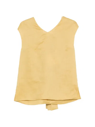 's Max Mara V-neck Sleeveless Top In Brown