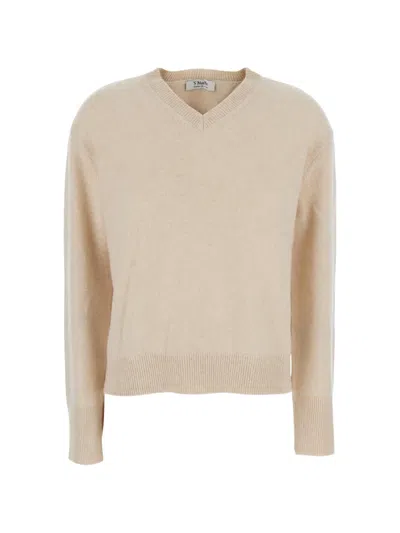S Max Mara V-neck Sweater In Neutral