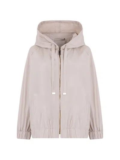 's Max Mara Water-repellent Taffeta Jacket In Gray