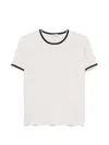 S Max Mara 크루넥 티셔츠 In White