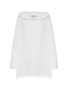 S Max Mara 후드 재킷 In White