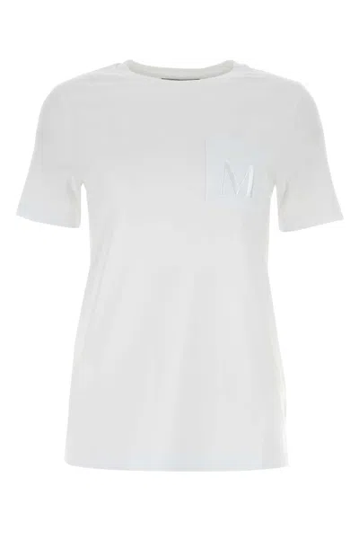 S Max Mara White Cotton Madera T-shirt In 001