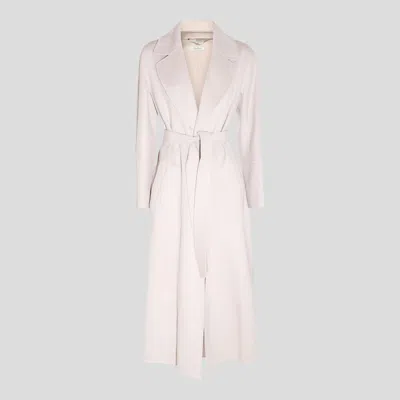 's Max Mara White Elisa Wool Coat