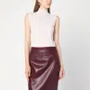 's Max Mara White Turtleneck Vest In Wool