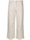 's Max Mara Wid-leg Cropped Trousers In Neutrals