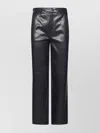 S Max Mara Wide Faux Leather Trousers In Black