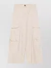 S Max Mara Wide-leg Cargo Trousers With Multiple Pockets