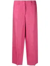 's Max Mara Rebecca Linen Cropped Linen Pants