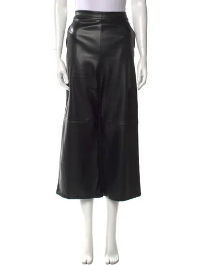 Pre-owned S Max Mara Wide Leg Pants In Black