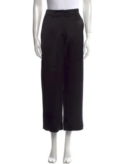 Pre-owned S Max Mara Wide Leg Pants In Black