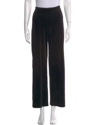 Pre-owned S Max Mara Wide Leg Pants In Black