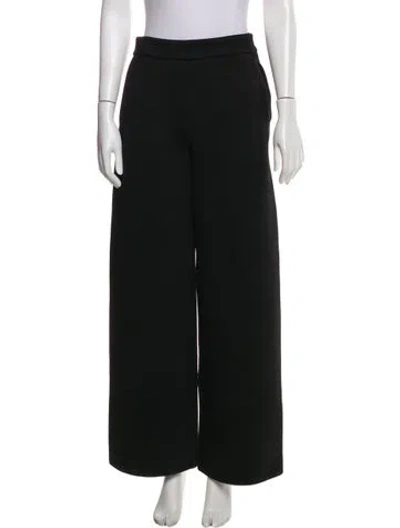 Pre-owned S Max Mara Wide Leg Pants In Black
