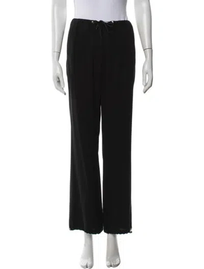 Pre-owned 's Max Mara Wide Leg Pants In Black