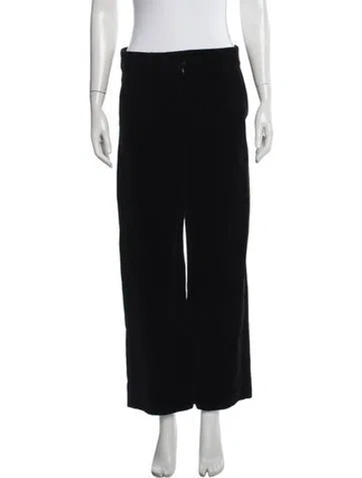Pre-owned S Max Mara Wide Leg Pants In Black