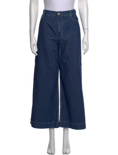 Pre-owned 's Max Mara Wide Leg Pants In Blue