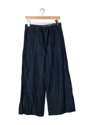 Pre-owned S Max Mara Wide Leg Pants In Blue