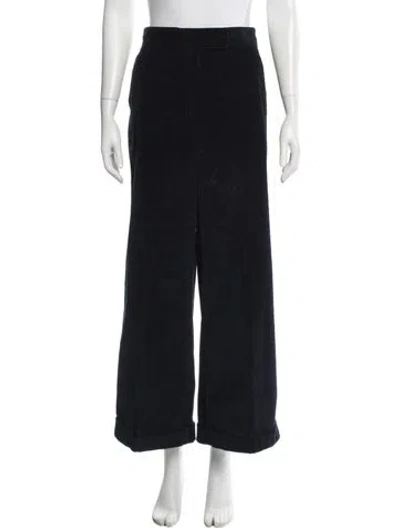 Pre-owned S Max Mara Wide Leg Pants In Blue