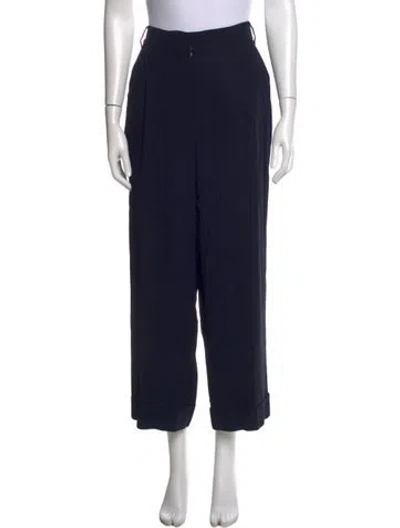 Pre-owned S Max Mara Wide Leg Pants In Blue