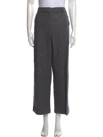 Pre-owned 's Max Mara Wide Leg Pants In Grey