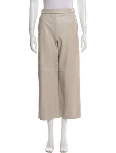 Pre-owned S Max Mara Wide Leg Pants W/ Tags In Neutrals