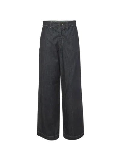 Pre-owned S Max Mara Wide-leg Jeans In Blue