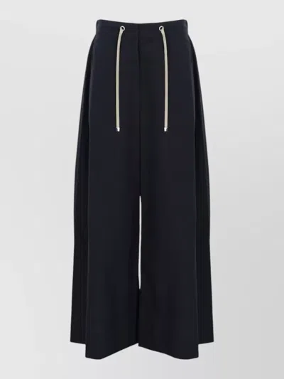 S Max Mara Wide-leg Tailored Shorts In Black