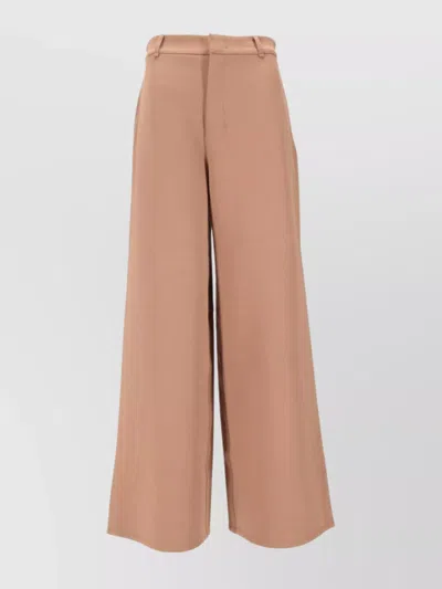 S Max Mara Wide-leg Trousers In Brown