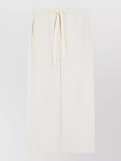 S Max Mara Wide-leg Trousers In White