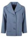 S Max Mara Windsor Jacket In Blue Jeans