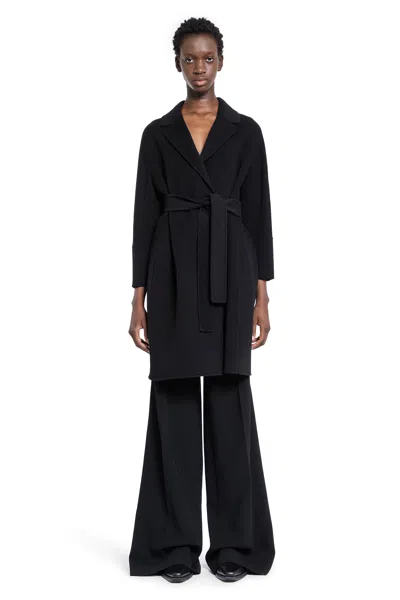 's Max Mara Woman Black Coats