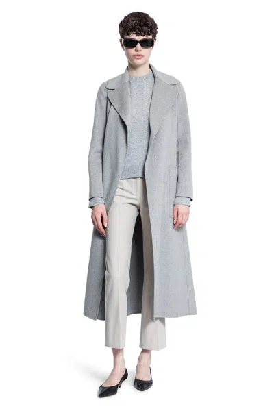 's Max Mara Mélange-effect Wool Coat In Grey