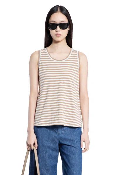's Max Mara Woman Multicolor T-shirts & Tank Tops In Beige