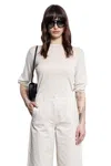 S Max Mara Maglione In Lana Leggera In Off-white