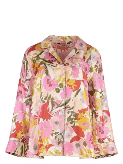 'S MAX MARA WOMEN'S ALAN PRINTED SILK SHIRT | SIZE IT 46 | ALAN2519111083600 COLOR 001