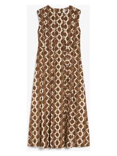 S MAX MARA WOMEN'S AMATI DRESS ECRU | SIZE 48 | 2519221081600001