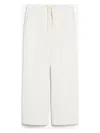 's Max Mara Cropped Trousers With Side Pockets And Wide Leg In Ecru