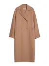 S Max Mara Capi Double Breasted Oversize Coat In Camel