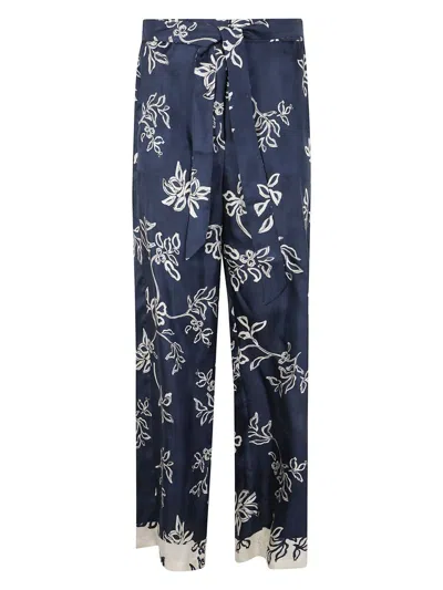 S MAX MARA WOMEN'S CINZIA LONG TROUSER NAVY | SIZE 48 | 2519131203600001