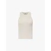 's Max Mara Racer Cotton Tank Top In Ecru