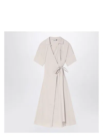 'S MAX MARA WOMEN'S ECRU WRAP DRESS
