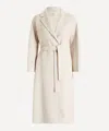 S Max Mara Belted Virgin-wool Coat In Neutral