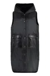 S Max Mara Florian Hooded Bodywarmer In Black