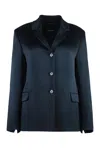's Max Mara S Max Mara Guido Satin Blazer In Blue