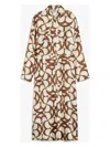 S Max Mara Ileana Printed Silk Twill Shirt Dress In Ecru