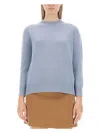 S Max Mara Crewneck Long-sleeved Jumper In Azure