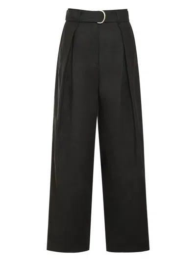 'S MAX MARA WOMEN'S JANE LINEN WIDE LEG TROUSERS
