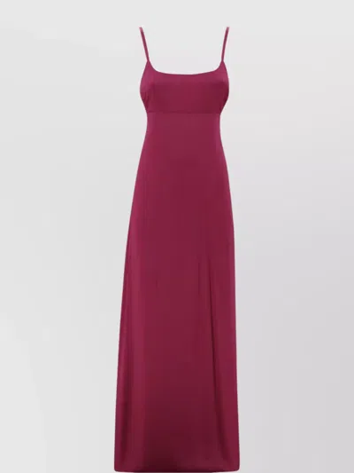 S Max Mara Women's Long Crepe Dress In Burgundy