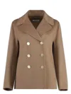 S Max Mara Margot Double-breasted Virgin Wool Jacket In Camel